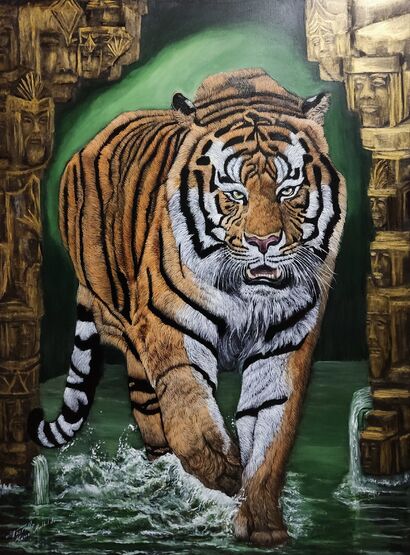 PROCESSUS INTERIEUR - a Paint Artowrk by Marie Mathilde   Fiorillo